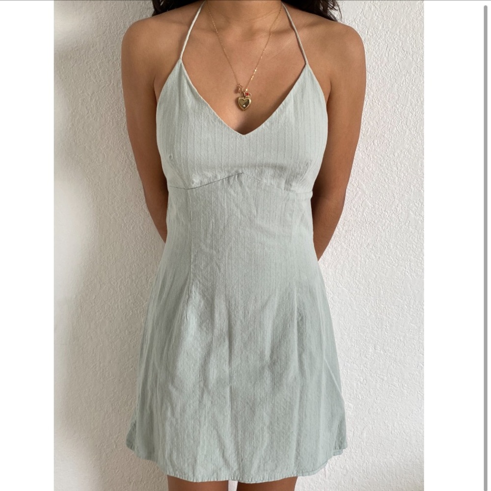 Green LA girls dress